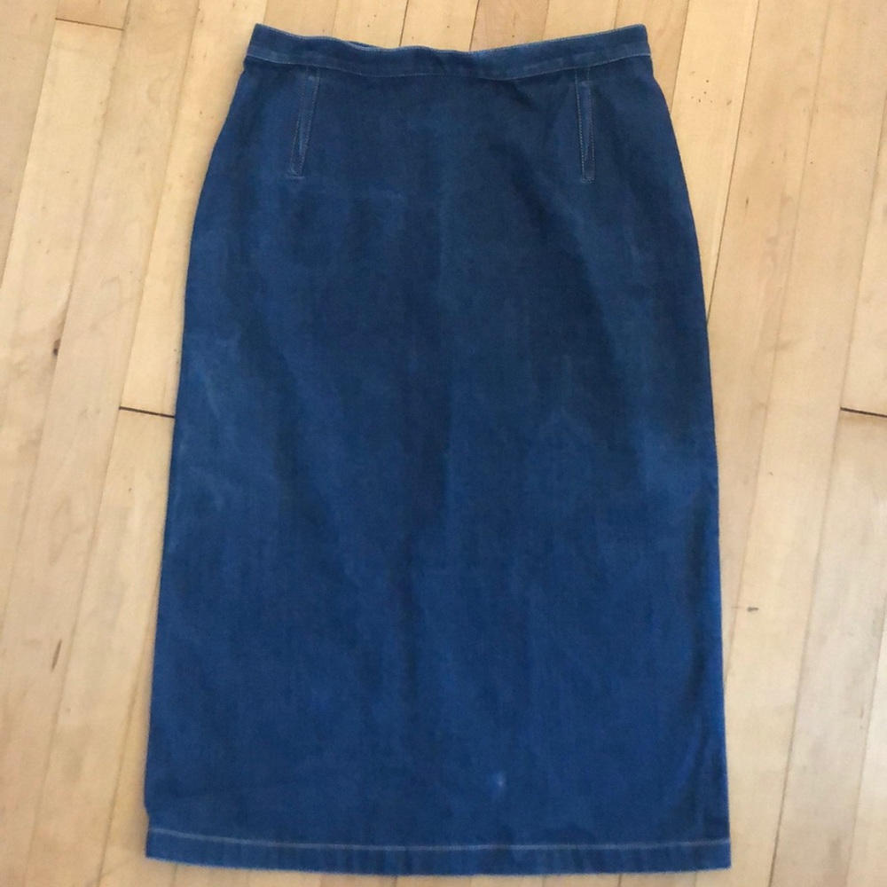 Vintage Dolce & Gabanna Denim Pencil Skirt